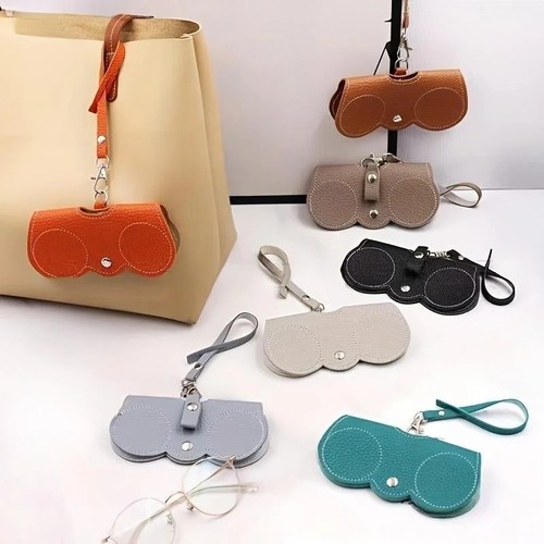 Leather glasses case - leather,