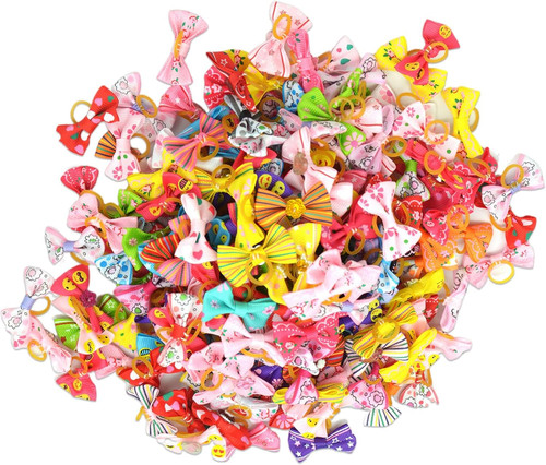 50pcs dog hair bows puppy - hair, bows,puppy
