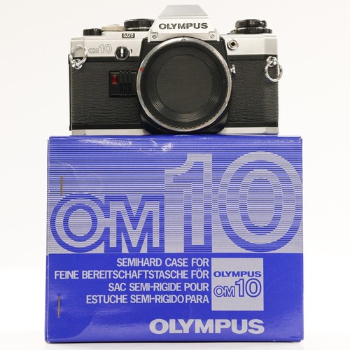 Olympus silver 35mm film - om-10,