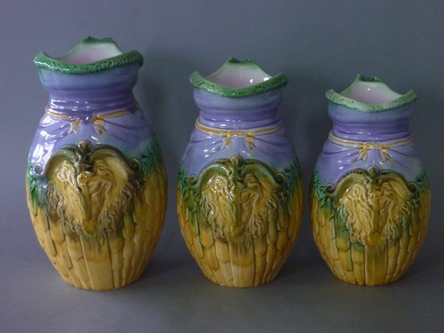 Adams bromley majollica rams - majollica,
