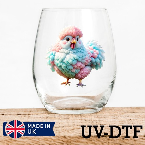 Fluffy chicken 8pcs - fluffy, dtf