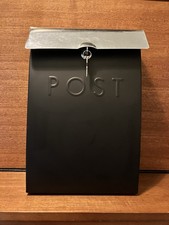 New Garden Trading Black Post Box (dented)