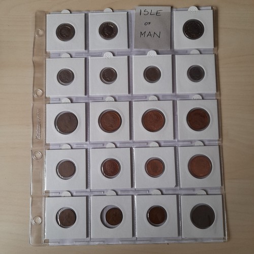 Isle man coins 1p - of, man;