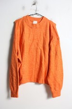 H&M Womens Knitted Oversized Jumper - Orange - Size M Medium (b14)