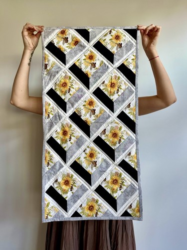 Handmade quilted table runner - handmade,