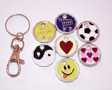 2 x COIN TOKEN KEYRING £1