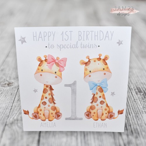 Personalised twins birthday - personalised,
