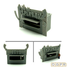 DAPR-N Gauge Model Railway Scenery Kit -Fairground Carnival Ticket Office Stall