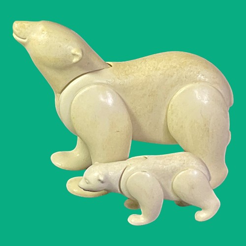 Playmobil polar bear with - polar, cubs