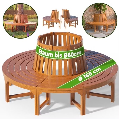 Round tree seat bench - round,