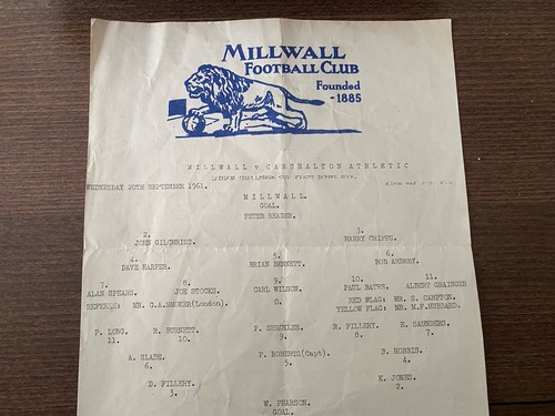 Milwall carshalton athletic - v,