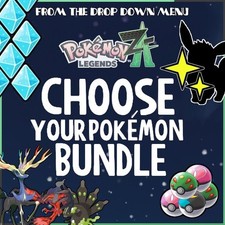 Choose Your Pokemon Bundle Pokémon Legends Z-A Pokedex Ball Shiny 6IV Bundles ZA