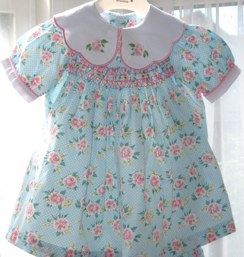 Smocked dress pants set - smocked,