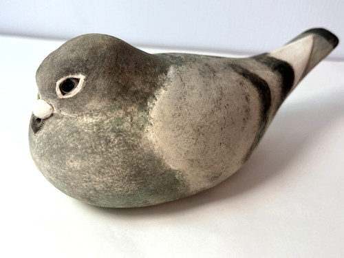 Vintage studio pottery pigeon - vintage,