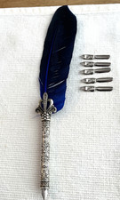 Retro Vintage Calligraphy Blue