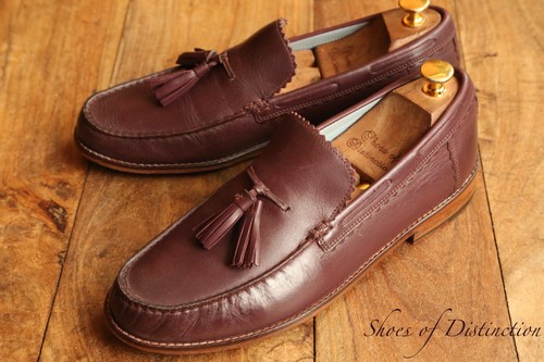 Grenson burgundy tasselled - grenson,