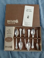 George Butler Silver Plated Tea/Desert  Spoons Kings Style
