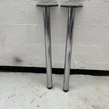 Chrome Adjustable Breakfast Bar Table Legs 850mm