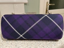 Tartan Bag Shoulder/Clutch Evening/Wedding/Event Purple VGC
