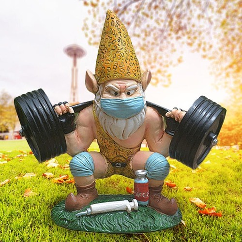 New garden gnome statue - new,