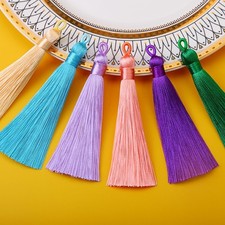 1Pcs Silk Tassels 9cm Loop