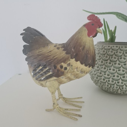 Vintage folk art chicken - vintage,