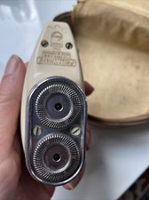 Vintage Philips Philishave 7743 Electric Razor Shaver 1950's Case old collectabl
