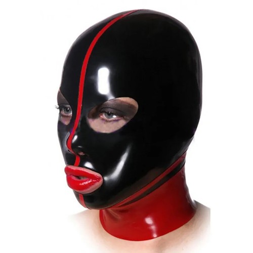 Sexy latex rubber hood mask - sexy,