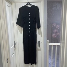 Zara Black Button Stretchy