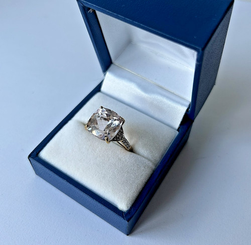 9ct yellow gold pink kunzite - 9ct,