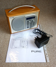 Quality PURE Tempus-1xt Portable DAB Radio with Alarm Clock - Free UK postage