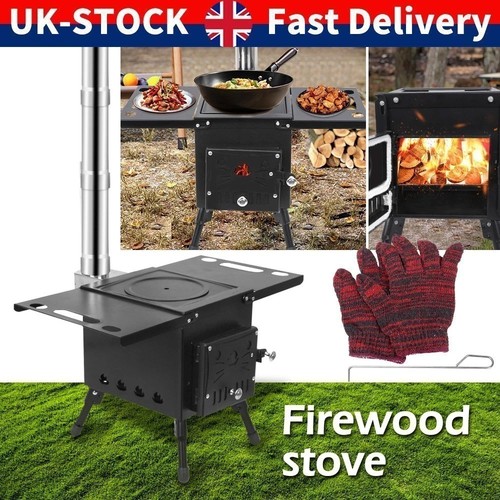 Portable tent stove wood - tent,