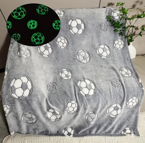 Glow dark football blanket - in,