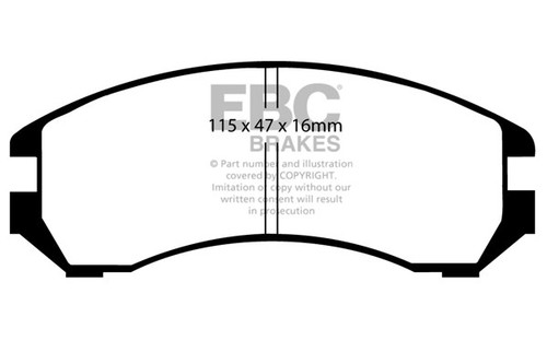 Ebc greenstuff front brake - ebc,