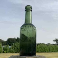 Antique Glass Manchester Chesters Old Fashioned Vintage Bottle
