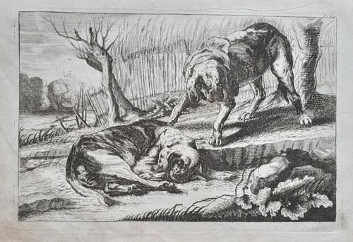 18thc french etching jean - etching, by