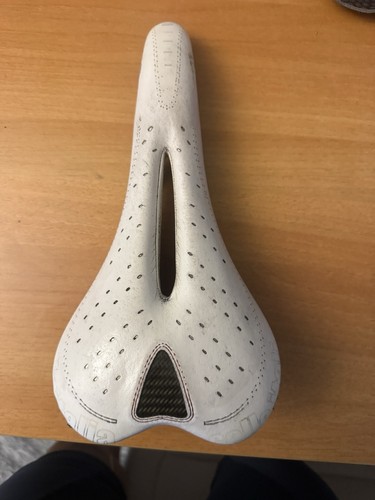 White leather selle - selle, gel