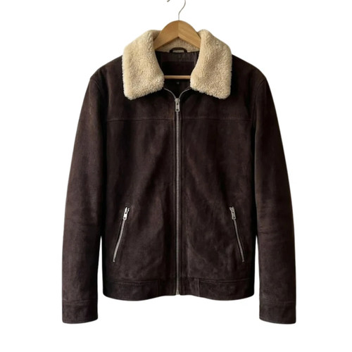 Premium brown suede leather - premium,