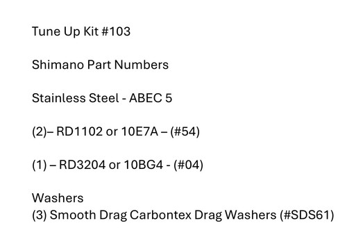 Tune kit 103 shimano - #103,