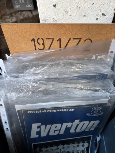 Everton home programmes - everton,