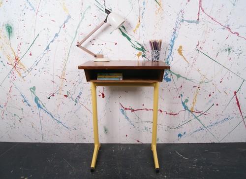 French single school desk with - single,