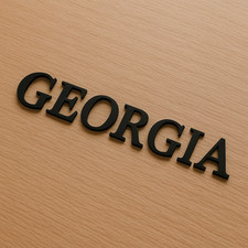 Acrylic Coloured Flat Cut Letters & Numbers House Signs Craft Display