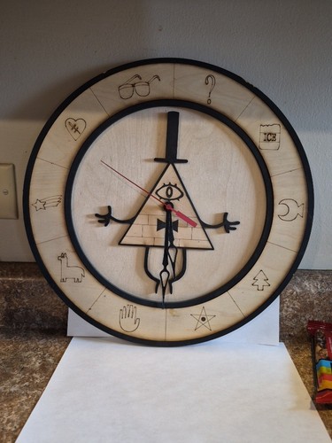 Bill cypher wooden clock - bill,