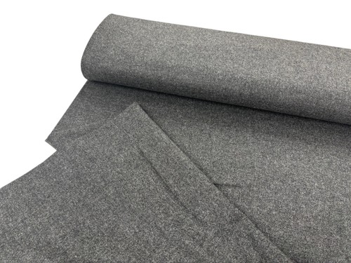 Grey wool flannel fabric soft - grey,