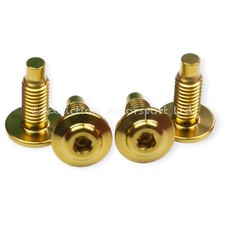 4x Gold Titanium Heel Plates