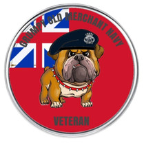 Merchant Navy Grumpy old Veteran Military Army lapel pin badge 27mm