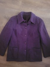 Pitlochry Tweed Jacket Womens UK 14 Shetland Wool Country Hacking Blazer Purple