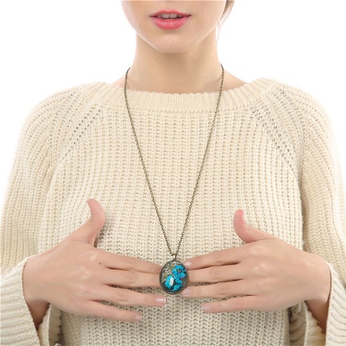 1pc dried flower necklace - 1pc,