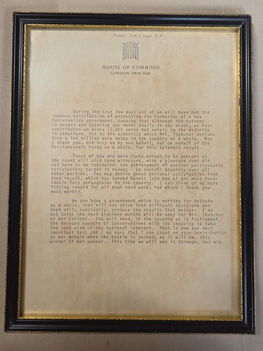 Framed 1979 house commons - of,