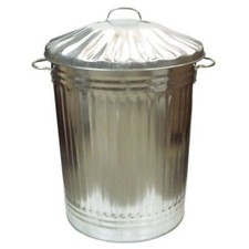90L Liter Galvanised Metal Bin